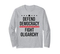 Defend Democracy First Resist Save Democracy Fight Oligarchy Maglia a Manica