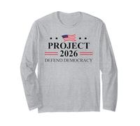 Defend Democracy Project 2026 Protest Sign Fight Oligarchy Maglia a Manica