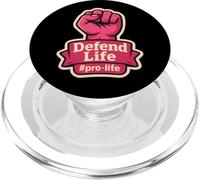 Defend Life Pro-life - Pugno sollevato da donna PopSockets PopGrip per MagSafe