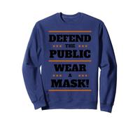 Defend The Public Wear A Mask Social Distance Hygiene Masks Felpa