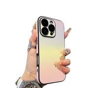 Defendcase Gradient Color Lens Film All Inclusive for iPhone Case, Anti-Slip Sides for iPhone 16/15/14/13 Pro Max, Fully Covered Edge Anti-Fall Mobile Case (12PRO,C)