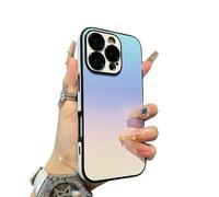 Defendcase Gradient Color Lens Film All Inclusive for iPhone Case, Anti-Slip Sides for iPhone 16/15/14/13 Pro Max, Fully Covered Edge Anti-Fall Mobile Case (14PRO MAX,E)