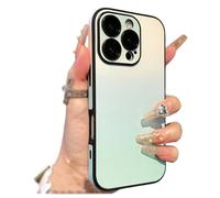 Defendcase Gradient Color Lens-Film All-Inclusive for iPhone Case, Full Coverage Protective Case, Anti-Slip Shockproof Design for iPhone 16/15/14/13/12 Pro Max(15 pro max,Green)