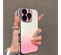Defendcase Gradient Color Lens Film All Inclusive for Iphone Case, Gradient Color Lens Film All Inclusive Case, Anti-Slip Sides, for Iphone 16/15/14/13/12pro Max (Pink,13)