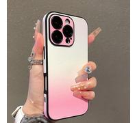 Defendcase Gradient Color Lens Film All Inclusive for Phone Case, Gradient Color All Inclusive Lens Film Case, Anti-Slip Sides,for Phone 12/13/14/15/16 Series (Pink,for14 Puls)