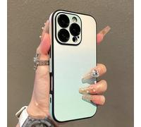 Defendcase Gradient Color Lens Film All Inclusive for Phone Case, Gradient Color All Inclusive Lens Film Case, Anti-Slip Sides,for Phone 12/13/14/15/16 Series (Green,for16 Puls)