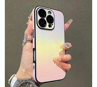 Defendcase Gradient Color Lens Film All Inclusive for Phone Case, Gradient Color All Inclusive Lens Film Case, Anti-Slip Sides,for Phone 12/13/14/15/16 Series (Yellow,for12)