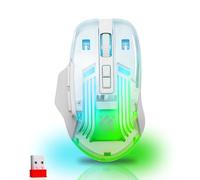 Defender® Astro Elite Mouse Wireless Gaming - 2.4GHz Wireless, 3200 DPI, RGB, 5 Tasti Programmabili, Pulsante FIRE, 120 ore di batteria, USB-C, Ergonomico, per PC, laptop, gaming