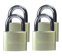 Defender DFAL4Q Lucchetto In Alluminio Quad Pack 40Mm