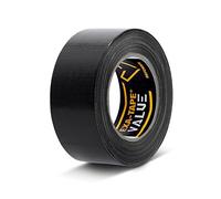 Defender EXA-TAPE-VALUE B 50 - Nastro adesivo in tessuto, nero, lucido, 50 mm x 50 m