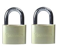 Defender Lucchetto In Alluminio Confezione Doppia 40Mm DEFDFAL4T