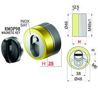 DEFENDER MAGNETICO MAG ANTIACIDO MR460 DISEC DIAMETRO 46 MM CON 3 CHIAVI CROMO