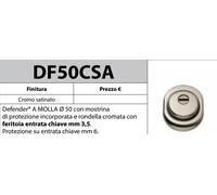 DEFENDER MOTTURA RINFORZO REGOLABILE A MOLLA CROMO SATINATO