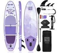 Defender Pro - Tavola gonfiabile per SUP con sedile, pagaia regolabile e accessori completi, 320 x 82 x 15 cm, colore: viola UV