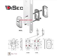 DEFENDER PROTEZIONE PER PROFILI STRETTI DISEC SG19D1 X SERRATURE ASSA ABLOY CISA