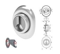 Defender Regolabile a Molla Magnetico DF371P Cromato Satinato 72 MMX90