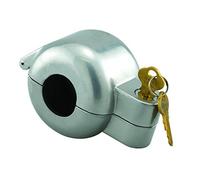 Defender Security EP Security S 4180 - Serratura per maniglia con chiave per bloccare l'accesso al foro della serratura, rimovibile e facile da usare, grigio, 2-7/8"
