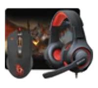 Defender Set di cuffie da gioco, mouse e tappetino per il mouse 3 in 1