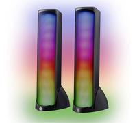 Defender SkyPulse - Altoparlante da gioco 2.0 per PC, Bluetooth 5.1 e AUX, 10 W stereo PC con illuminazione LED RGB, USB Powered Computer Speaker per installazione di giochi, laptop e desktop