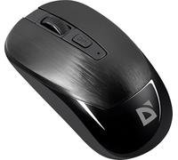 Defender Wave MM-995 - Mouse ottico senza fili con sensore Pixart 3065, mouse USB con clic silenzioso, mouse per PC, Mac, laptop, nero