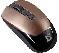 Defender® Wave MM-995 - Mouse wireless senza fili con clic silenziosi, 1600 DPI USB, sensore PixArt, mouse simmetrico da ufficio per PC, laptop, mouse wireless