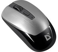 Defender® Wave Mouse Senza Fili - 2.4GHz Wireless Tasti Silenziosi 1600DPI, Sensore Ottico, Ergonomico, Ultraleggero 50g, Piedini scorrevoli PTFE, Design Simmetrico, Grigio, per PC, laptop, ufficio