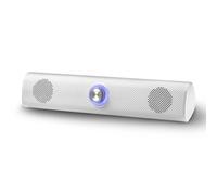 Defender Z11 - Soundbar compatta per monitor PC con regolatore di volume LED (bianco)