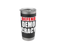 DEFENDI DEMOCRAZIA Bold Bicchiere termico in acciaio inox doppia parete