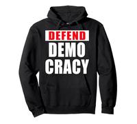 DEFENDI DEMOCRAZIA Bold Felpa con Cappuccio