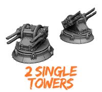 Defense Tower Bunker Torretta Wargame 40k Terreno Elemento Scenico Miniature