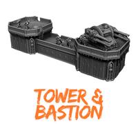 Defense Tower Bunker Torretta Wargame 40k Terreno Elemento Scenico Miniature