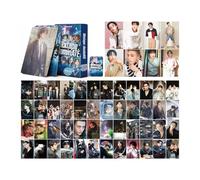 DEFGNOP Kpop Stray Kids Photocards, 55 pezzi Stray Kids Lomo Carte 40 Adesivi SK, SKZ Nuovi Album per Fan (ATE)