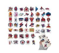 DEFGNOP Set di 50 adesivi Spidey, adesivi per bambini, impermeabili, per ragazze, ragazzi, valigie, skateboard, laptop, frigorifero, biciclette, fai da te, graffiti, giocattoli di compleanno