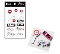 DEFGNOP Set di spille e adesivi Stray Kids, Merchandising per i Fan Della Korean Wave Stray Kids, Simpatico SKZOO, Kpop Merch Regali per STAY