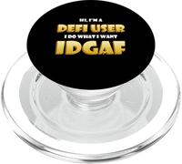 Defi User IDGAF Funny ETH Occupational Cryptocurrency DeFi PopSockets PopGrip per MagSafe
