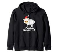 Define Bad Sheep Lover Farmer Christmas Stocking Stuffer Felpa con Cappuccio