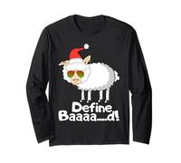 Define Bad Sheep Lover Farmer Christmas Stocking Stuffer Maglia a Manica