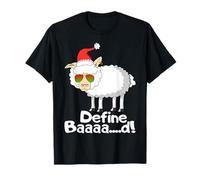 Define Bad Sheep Lover Farmer Christmas Stocking Stuffer Maglietta