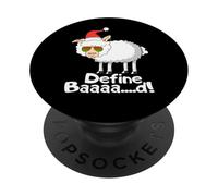 Define Bad Sheep Lover Farmer Christmas Stocking Stuffer PopSockets PopGrip Adesivo