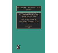 Defining Religion (Copertina rigida) Religion and the Social Order