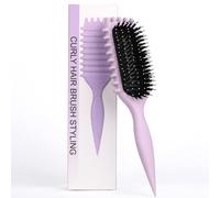 Definire il Bounce Curl Spazzola - Curly Hair Brush per Tutti i Tipi di Capelli. Il Bounce Curl è un Ergonomic Curl Defining Brush che Detangles Nodi, Forme Ringlets e Previene Frizz (#Viola chiaro)