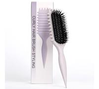 Definire il Bounce Curl Spazzola - Curly Hair Brush per Tutti i Tipi di Capelli. Il Bounce Curl è un Ergonomic Curl Defining Brush che Detangles Nodi, Forme Ringlets e Previene Frizz (#Bianco sporco)