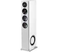 Definitive Technology D17 Demand Series - Altoparlante a torre a 3 vie moderno ad alte prestazioni (canale sinistro) - singolo, bianco, doppio radiatore passivo per bassi da 10"