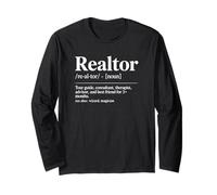 Definizione Agente immobiliare - Funny Realtor Maglia a Manica