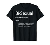 Definizione bisessuale: Non Una Fase! LGBTQ Bi Pride Maglietta