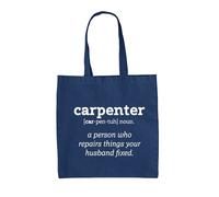 Definizione Carpentiere - Borsa Tote IN Tela - Divertente Fai Carpenteria