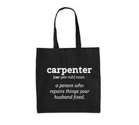 Definizione Carpentiere - Borsa Tote IN Tela - Divertente Fai Carpenteria