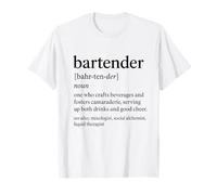 Definizione Creativa Bartender Design Maglietta