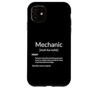 Definizione del dizionario meccanico Tecnico di riparazione automobilistica Custodia per iPhone 11