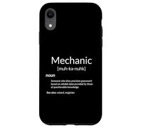 Definizione del dizionario meccanico Tecnico di riparazione automobilistica Custodia per iPhone XR